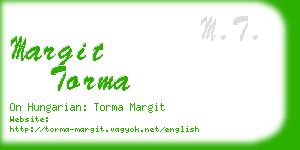 margit torma business card